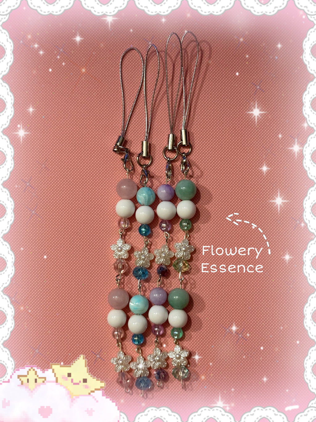 Flowery Essence Phone Charm