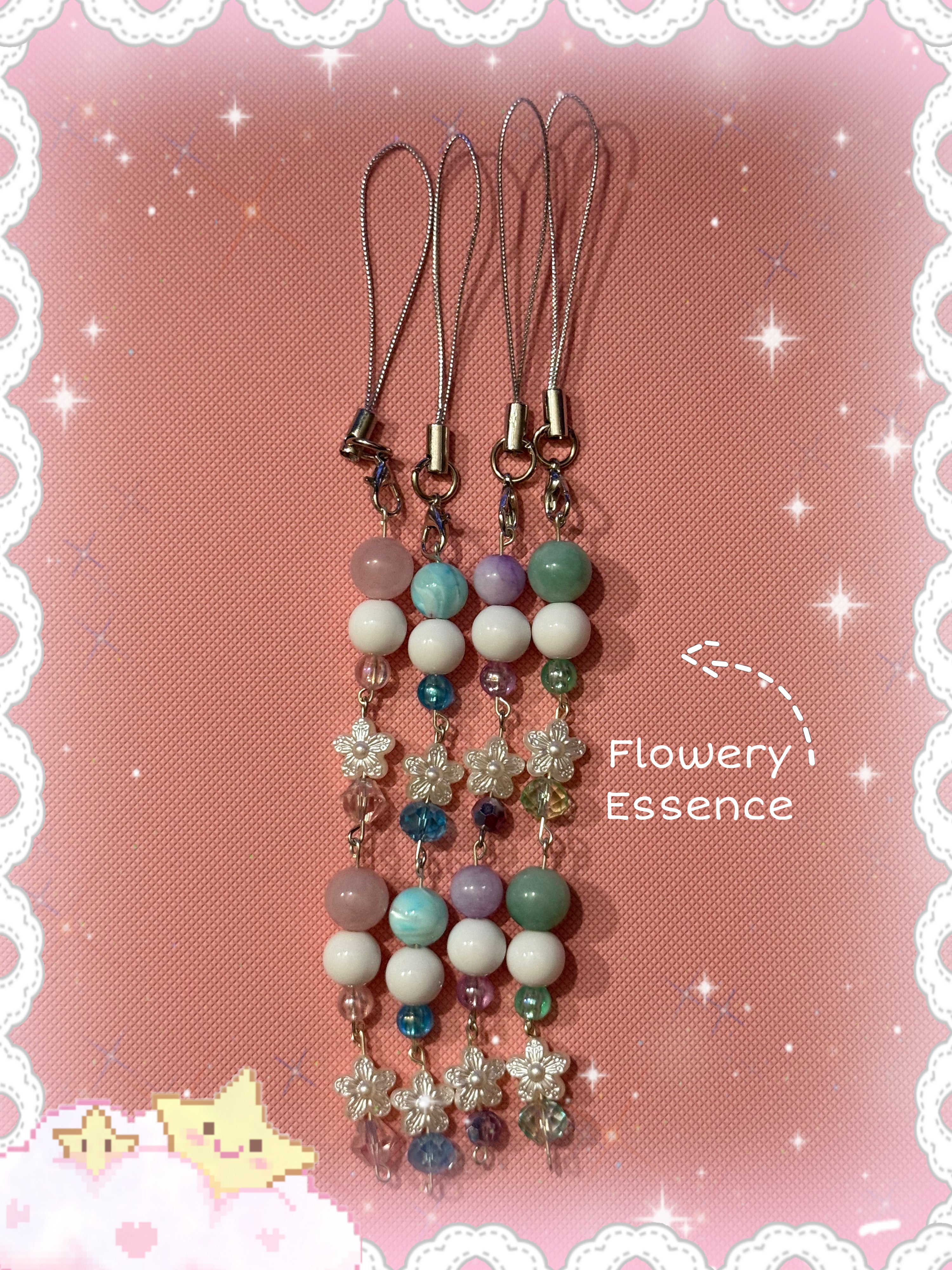 Flowery Essence Phone Charm