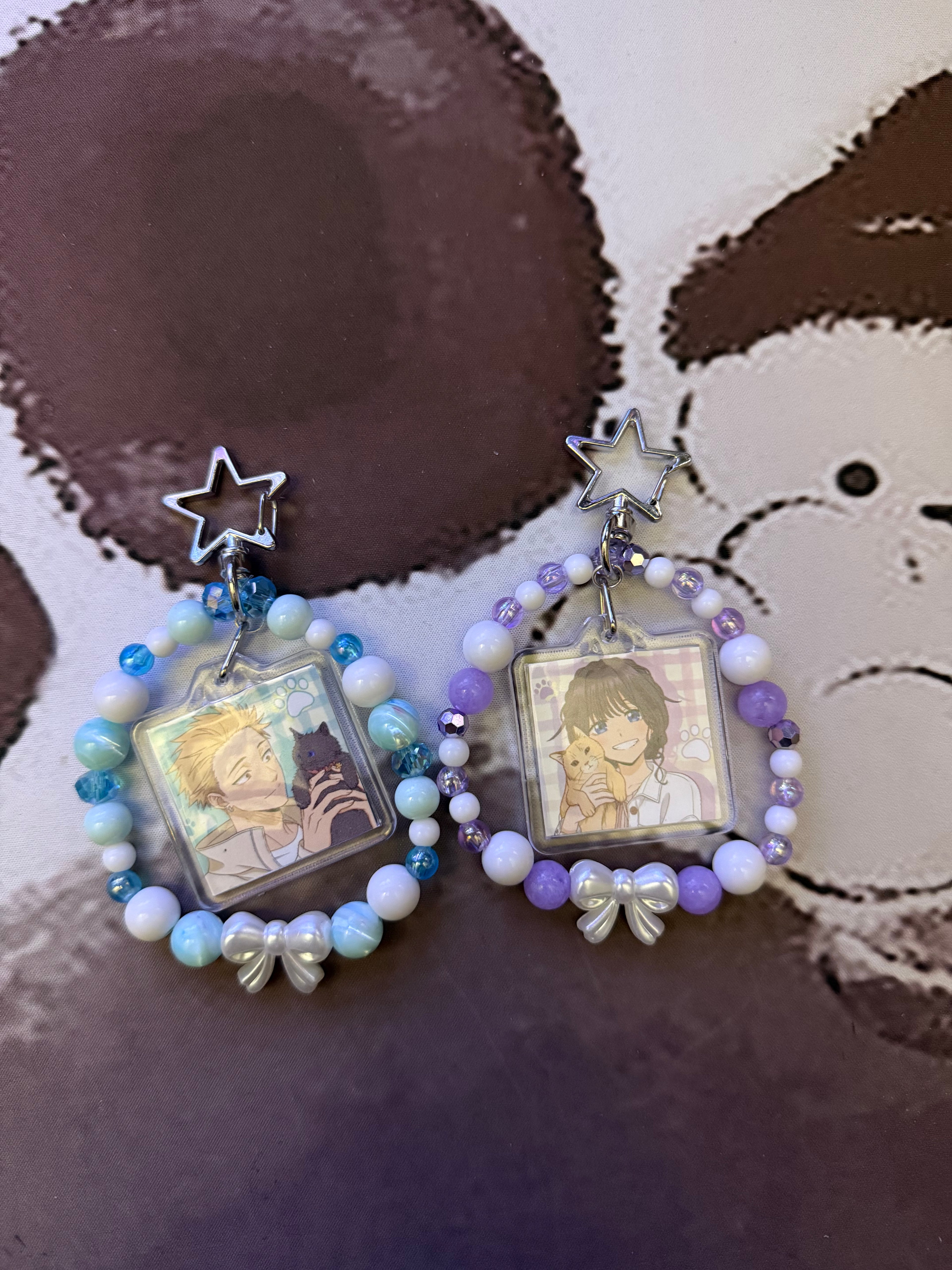 The Fragrant Flower Blooms With Diginity! Couple Keychain SET!!