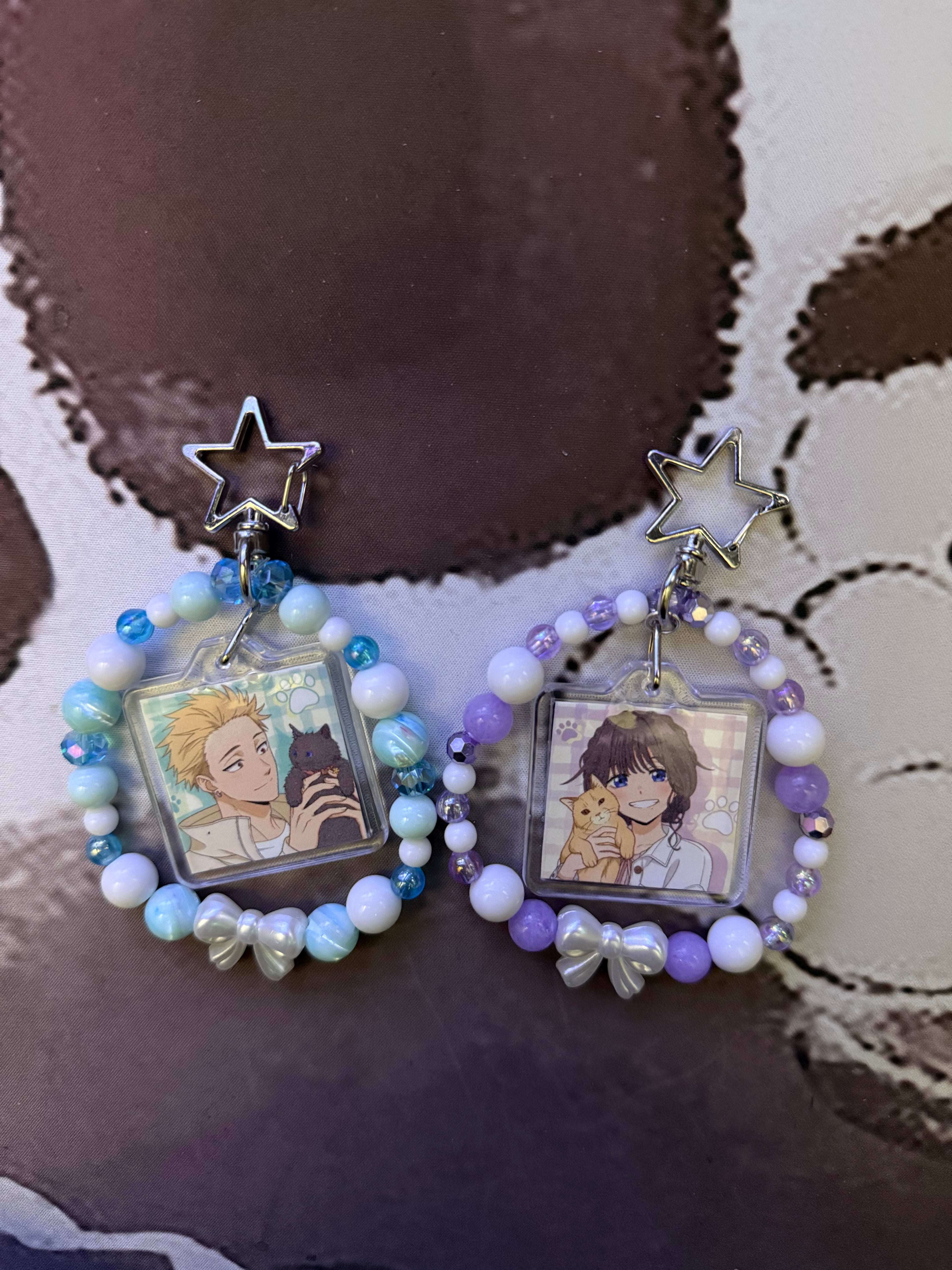 The Fragrant Flower Blooms With Diginity! Couple Keychain SET!!