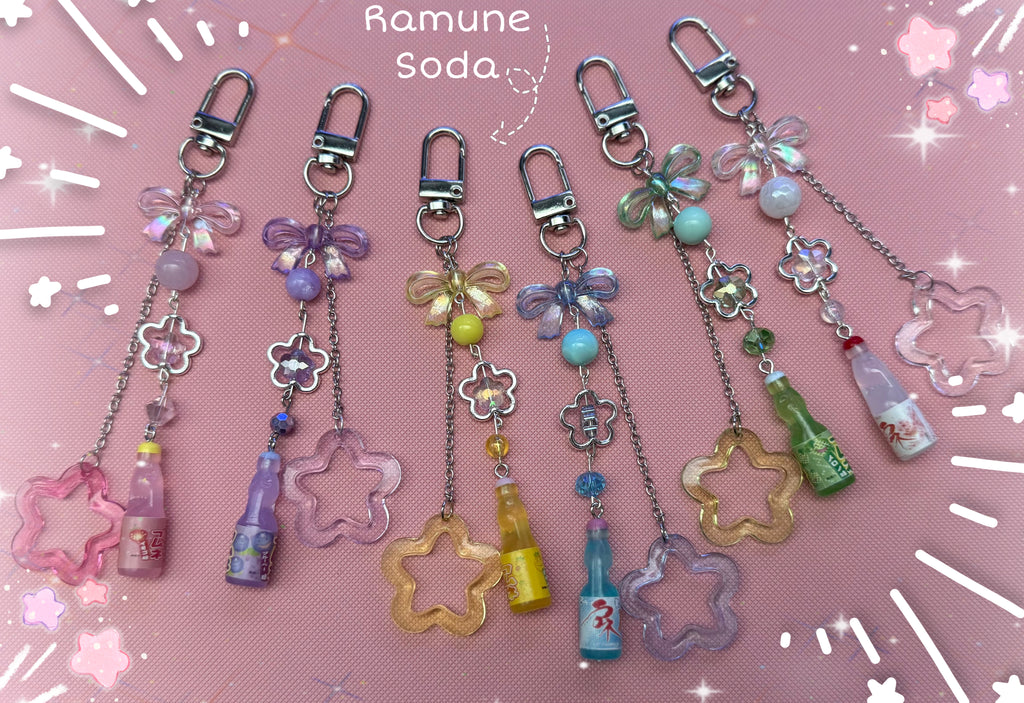 Ramune Soda Keychain