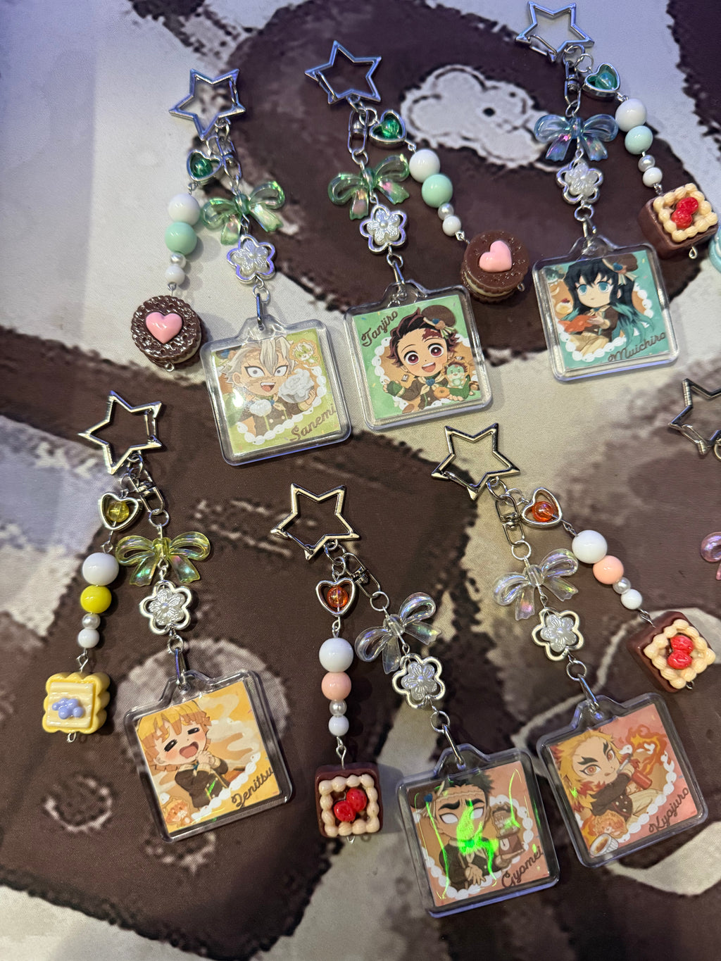 Demon Slayer Sweet Arcylic Charm Keychain