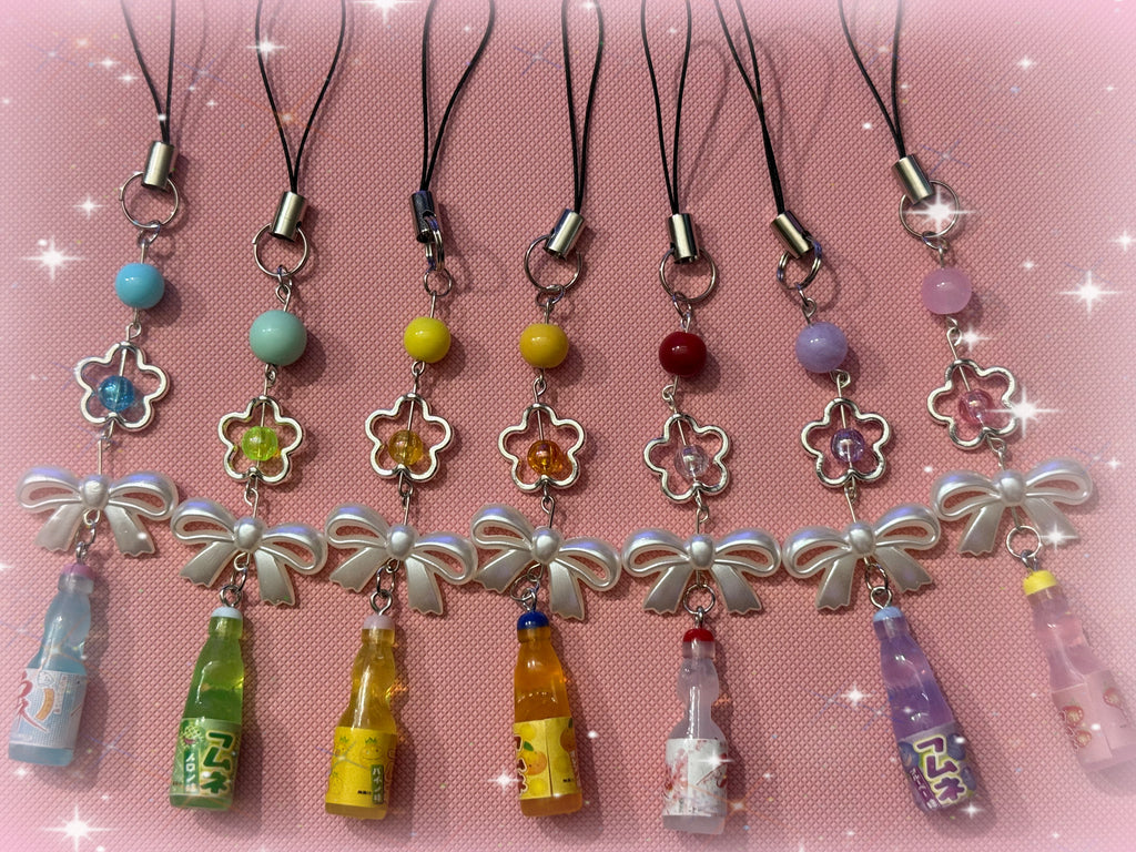 Ramune Soda Phone Charms ￼