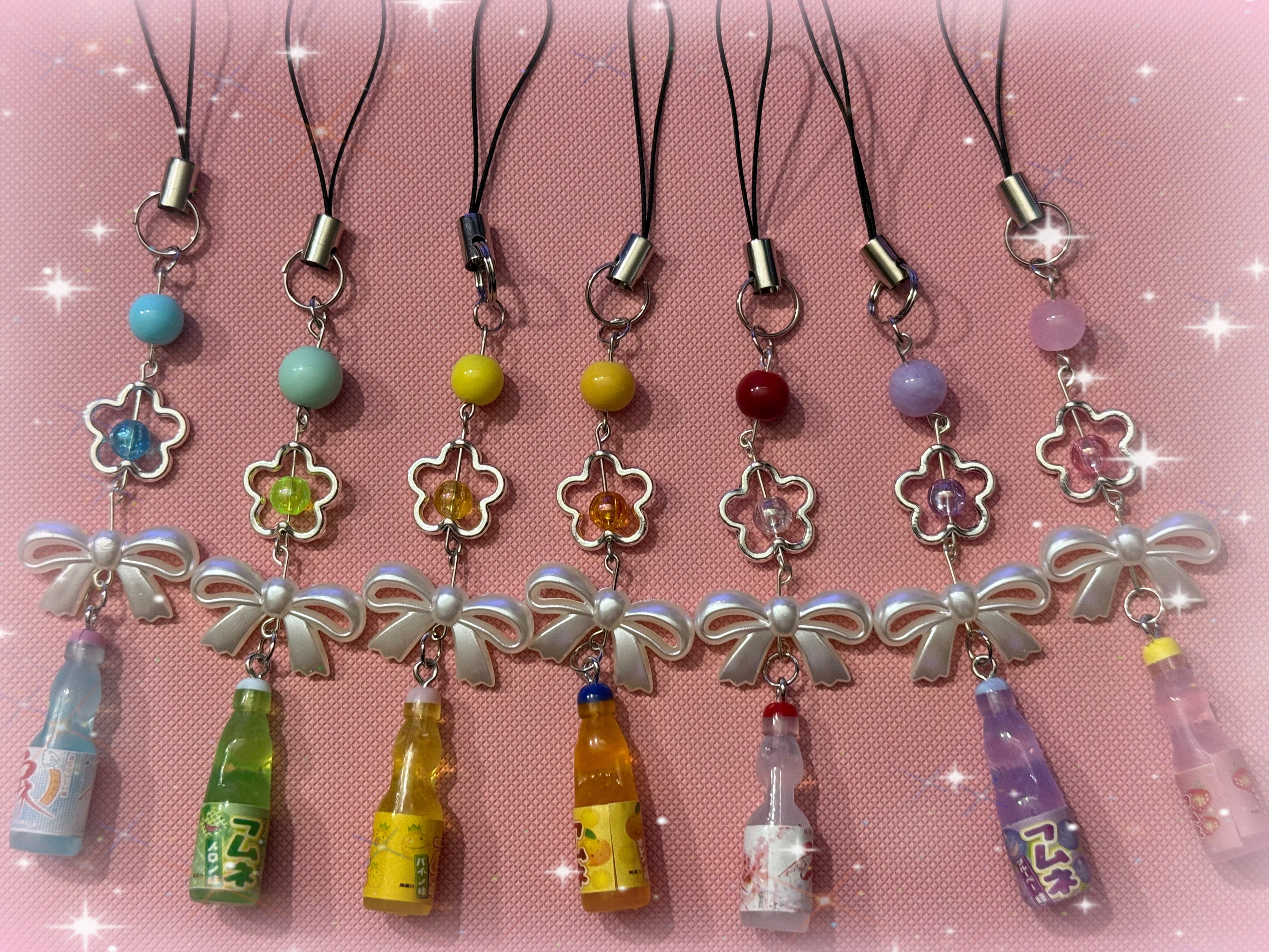 Ramune Soda Phone Charms ￼